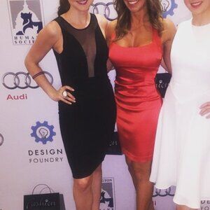 For Love and Lemons Chic Black Sheer Midi Dress